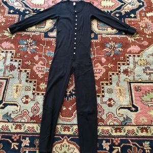 Black American Apparel union suit